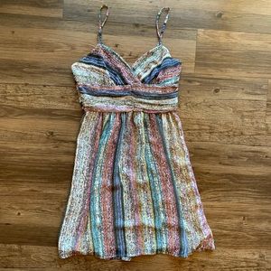 Staring at Stars Casual Dress A-Line Blue Print